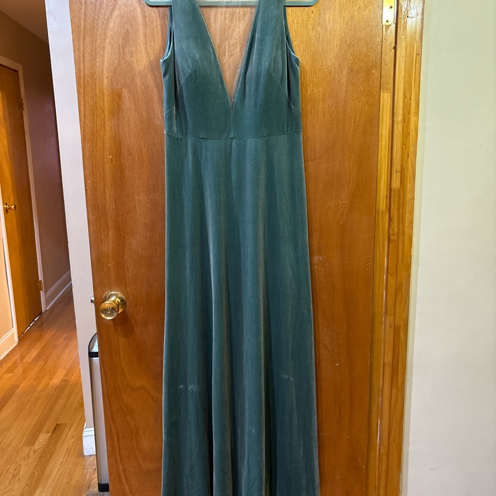 Jenny Yoo Green Sleeveless Dress